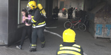 Zaječar: Pokazna vežba vatrogasaca, Crvenog krsta i đaka Medicinske škole (VIDEO)