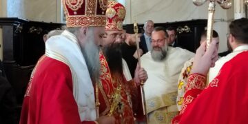 Patrijarh Porfirije služio liturgiju na 190. godišnjicu crkve Svetog Velikomučenika Georgija u Knjaževcu