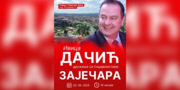 Predsednik Socijalističke partije Srbije Ivica Dačić u Zaječaru 2. juna