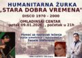 Humanitarna žurka “Dobra stara vremena” 9. januara u Omladinskom centru