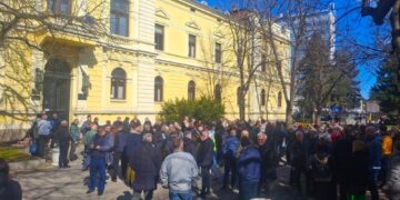 U Zaječaru održan protest zaposlenih u pravosuđu (VIDEO)