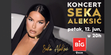Zagarantovana dobra zabava na koncertu Seke Aleksić u BIG Bor šoping centru