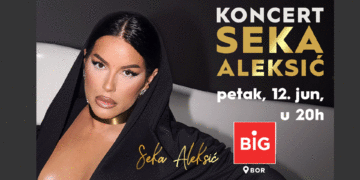 Zagarantovana dobra zabava na koncertu Seke Aleksić u BIG Bor šoping centru