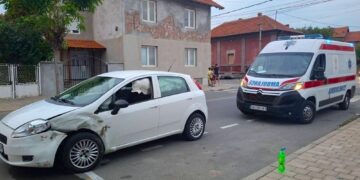 Sudar automobila u Zaječaru, jedna osoba prevezena u Zdravstveni centar